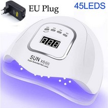 45 LED 메모리 기능이있는 손톱 램프 용 UV 매니큐어 네일 아트 살롱 전문 드라이어
