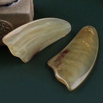 괄사마사지기 괄사 두피마사지 물소뿔 바디 괄사, 1개