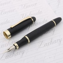 딥펜 만년필 JINHAO 450 조각사의 스크립트 G 펜촉 만년필 둥근 몸체 영어 캘리그라피 펜 팁 서클, Matte Black