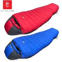 다나 슈퍼익스페디션 850FP 구스다운 1440G 겨울용침낭 동계 캠핑 등산, 레드