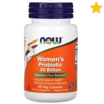 Now Food Womans Probiotic 20 Billion 나우푸드 우먼스 프로바이오틱스 20빌리언 CFU 50정, 기본, 1개