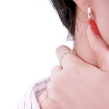 가배리본 파스텔 레이어드 크리스탈 은반지 DIYSET 반지만들기 [레시피포함 동영상] 반지
