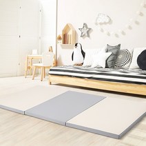 항균 폴더매트 층간소음매트 놀이방매트 유아매트 아기매트 놀이매트 1400x2000 3단 접이식 매트리스 바닥싱글 1인용원룸 자취 두꺼운바닥 140 200 라돈없는 안심매트