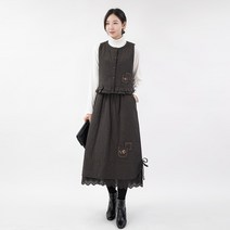 모슬린 여성 면 생활한복 조끼치마 세트 KD112143 마담/미시옷/중년여성의류/빅사이즈/40대/50대/60대여성옷