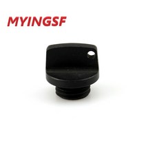 가드 엔진 오일 필러 스크류 캡 혼다 MSX 125 GROM/SF CMX 300/500 Rebel NC700 S/X/D CBR600F 오토바이 액, 01 Black
