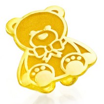 [KT알파쇼핑]순금 돌 반지 백일 곰돌이 캐릭터 모양 3.75g 24k 99.9% 신비사