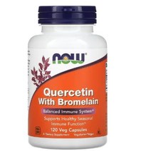 NOW Foods 브로멜라인 함유 퀘르세틴 베지 캡슐1+1 240정, 1+1