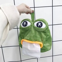 눈꺼풀 슬픈 개구리 억울이 티슈 케이스 휴지케이스 커버 인테리어 소품 디자인 아이디어 상품