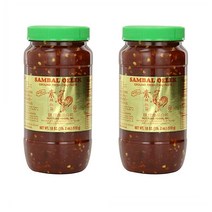 후이 퐁 삼발올렉 칠리 페이스트 510g 2팩 Huy Fong Sambal Oelek Ground Fresh Chili Paste