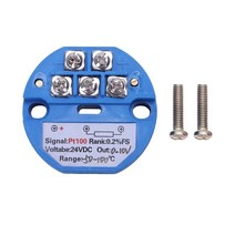 RTD PT100 온도 송신기 DC24V 마이너스 50 ~ 100도 출력 0-10V, 하나, 푸른