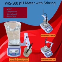 교반 pH 미터 벤치 탑 테스터 분석기 조절 가능한 시간 및 속도 ATC 브랜드 BANTE, 한개옵션0