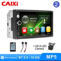 카오디오블루투스IXI-차량용 카플레이 멀티미디어 플레이어 2 딘 MP5 안드로이드 오토 라디오 유니버설, 02 7010-M