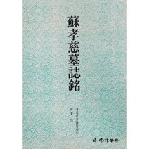 소효자묘지명 (蘇孝慈墓誌銘)-해서 운림당 서도기법강좌(25)