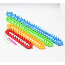 목도리 짜기도구 뜨개질 수제 DIY 뜨개질 스웨터 취미, 직사각형 세트 1-4