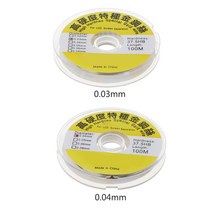 석재 부속 와이어 100m 합금 골드 몰리브덴 와이어 커팅 라인 LCD 디스플레이 화면 구분 기호 수리, 02 0.04mm