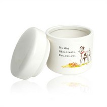 NO환경호르몬 댕냥이 세라믹 간식 보관함 대용량사료, 기본