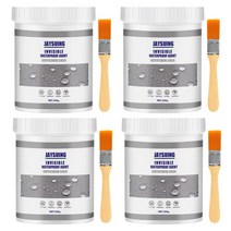 투명 방수 본드 콘크리트 방수접착제 방수스프레이 방수(300g + 브러시), (300g + 브러시)*4