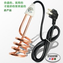 온수 히터봉 물 데우기 물히터 2500W 220V 전기 휴대용 침수 히터 보일러 나선형 튜브 물 가열 요소 욕실, 02 영국 플러그