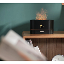 초음파 가습기 아이틴즈 헤이즈 가습기 불멍 캠핑 미니, 블랙