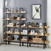 프로도 책장 원목철재책장, 5단, 화이트