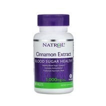 나트롤 Natrol 시나몬 계피 추출물 칼슘 500 mg 80 정, 1개, 기본