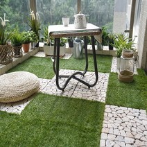 나인윌 인조잔디데코타일 바닥재 runnen/이케아/데크타일, 나인윌 잔디데코타일