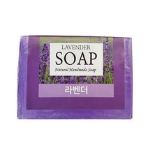 1+1 핸드메이드 라벤더 내추럴 아로마 비누, 라벤더내추럴_비누1개입
