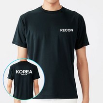 [바보사랑]수색대 쿨론 블랙 군인 RECON 반팔티셔츠-쿠닌