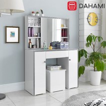 레체 오픈형 수납 화장대, 색상 선택:02. 아카시아 화이트