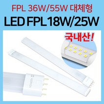 LED FPL 18W 25W/형광등 36W 55W 대체 램프 전구, GS LED FPL 25W (55W대체) 주광색