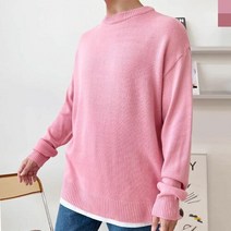 [셀러허브잡화] [라일리] Rly 남자친구 선물 니트셔츠 긴팔티 20대 티셔츠 여름 봄