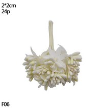 벚꽂 조화 미니 혼합 흰색 인공 식물 꽃 체리 수술 딸기 크리스마스 웨딩 케이크 상자 화환 데코 용품, 06 F06