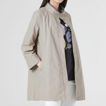 여성 하이넥 A라인 간절기 코트 [2컬러]