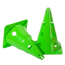 높이 뛰기 허들 2 Pack Sports Training Cones Plastic Marker Traffic for Skate Soccer Football Assorted Col, 03 Green