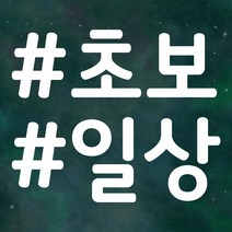 초보운전 스티커 LMCD-014 데코 해시태그 초보일상, LMCD-014 블랙