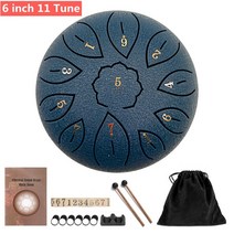 6inch Steel Tongue Drum Set Mini Hand Pan ith Drumstick Carrying Bag Percussion Musical Instruments, 12 6 inch 11 Tune