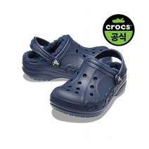 [크록스] 공식 유아 BAYA LINED(털) CLOG T NAVY (22FKCL20750