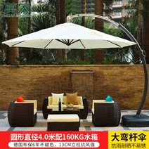 대형파라솔 횡단보도그늘막 테라스 옥상 자외선차단 방수 접이식 각도조절 파라솔, A 원형 4M 160KG 물탱크