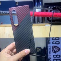 z flip 4 케이스 YTF-Carbon 삼성 갤럭시 Z 폴드 4용 컬러 아라미드 섬유 울트라 씬 떨어뜨림 예방 휴대폰 커버