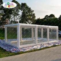 에어로그 공기주입식 팝업 에어텐트투명한 팽창식 차고 덮개 저장 거품 텐트, 700x282x240