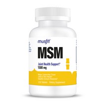 머스핏 MSM 조인트 헬스 서포트 1500mg, 120정, 1개