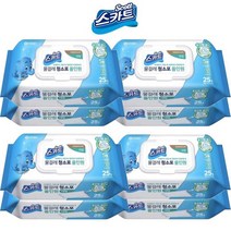 땡큐온 스카트 올인원 물걸레청소포 대형 캡형 25매 x8개