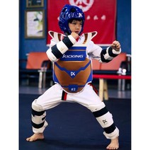 태권도 전자호구 보호 장비 세트 어린이 마스크, No.1마스크헤드+손발+가방9종마스크세트