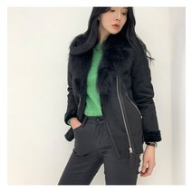 두낫플랜 DO NOT PLAN 폭스 퍼 카라 숏 무스탕_KS221110