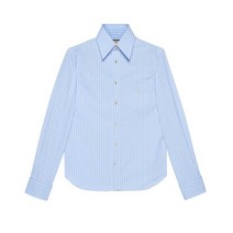 구찌 스트라이프 코튼 셔츠 라이트 블루 680788 ZAICD 4337