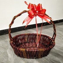 과일 바구니 라탄 선물바구니, 블랙커피 색상(최소 2개 주문)