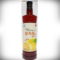 업소용 유자청베이스 970ml 유자차 과즙 에이드재료 주스만들기