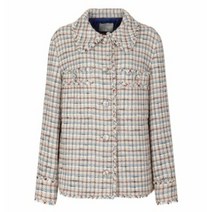 JJ JIGOTT JJ지고트 아웃 포켓 프린지 트위드 재킷 GL2A0JKR2