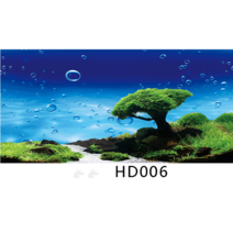 물속여울 3D 입체 백스크린 50*120cm 고화질 스티커 형식의 접착 시트지 수족관 배경 종이 벽지 벽화 어항 배경 그림 시트지 수족관 장식 물고기 탱크 스티커, HD006