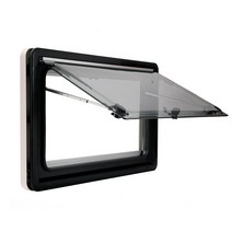 캠핑카 카라반 창문 자작 DIY 방충망 이중창 아크릴, 개방폭450mmx높이500mm
